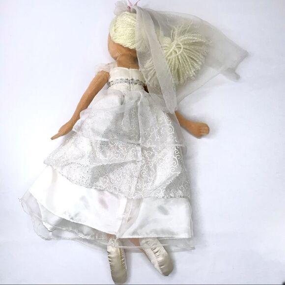 PLAY WONDER Bride 18” Plush Play Doll Wedding Dress - Picture 5 of 10